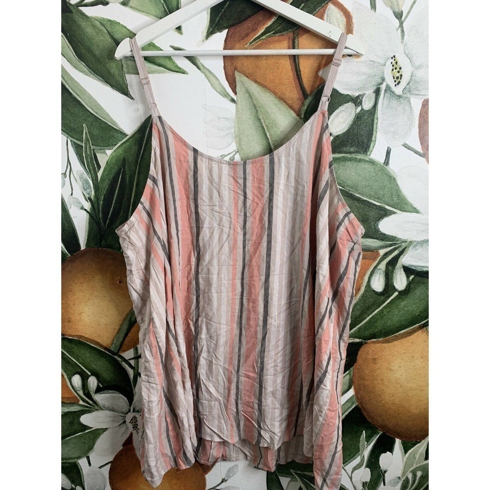 Torrid Size 4 4X Multi Striped Button Front Cami … - image 7